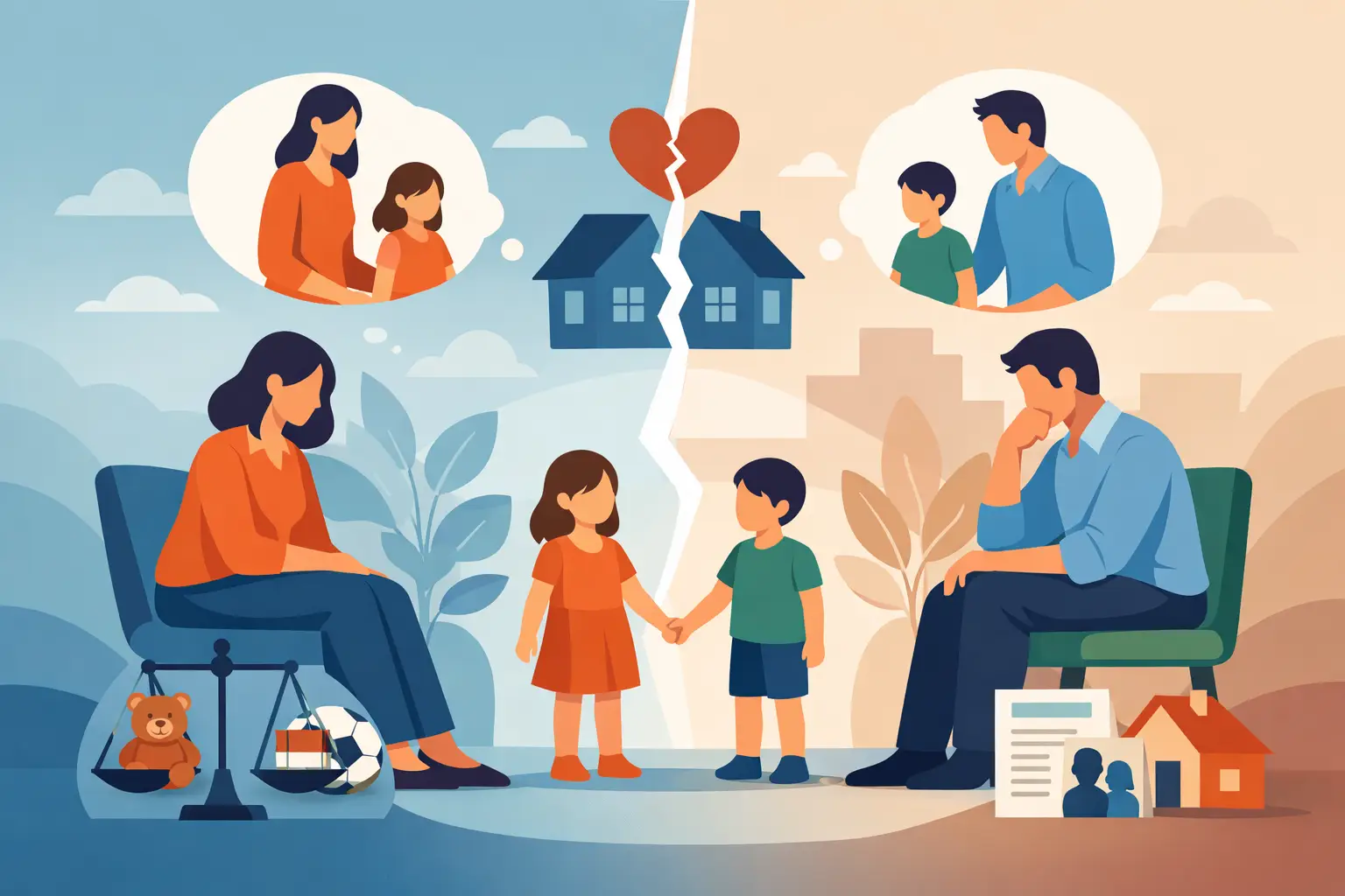 Divórcio consensual com filhos: como funciona